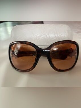 Oakley Tortoise Frame Sunglasses with Brown Lenses